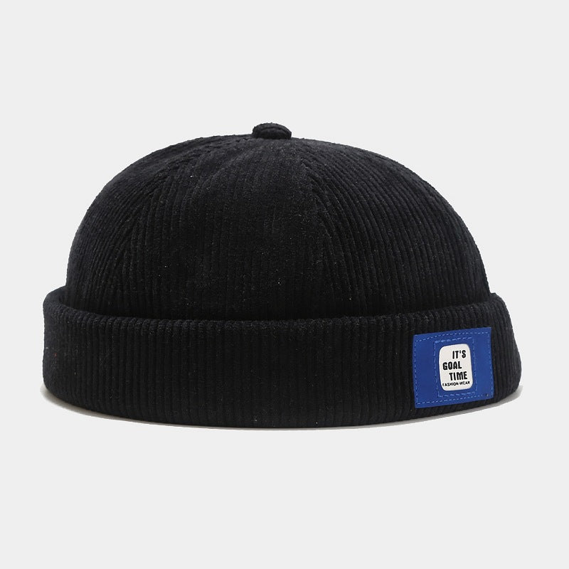 Vintage Corduroy Caps & Cuffed Beanies - Adjustable & Stylish Headwear for All Seasons