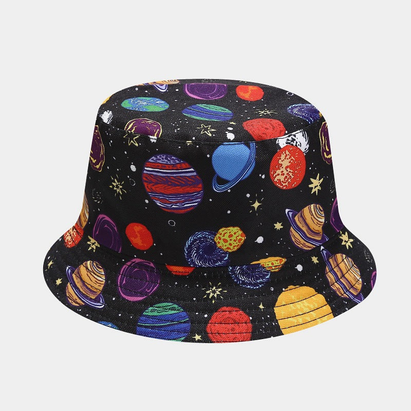 Floral Print Bucket Hat | Reversible Tropical Fisherman Cap