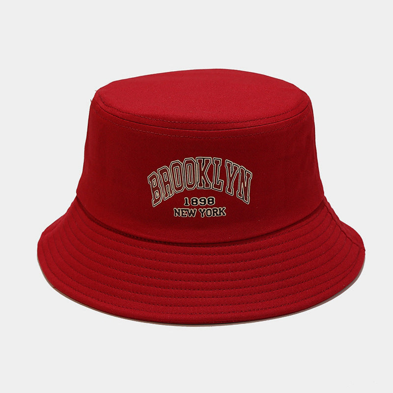 Brooklyn Embroidered Bucket Hat | 6-Color Classic Fisherman Cap