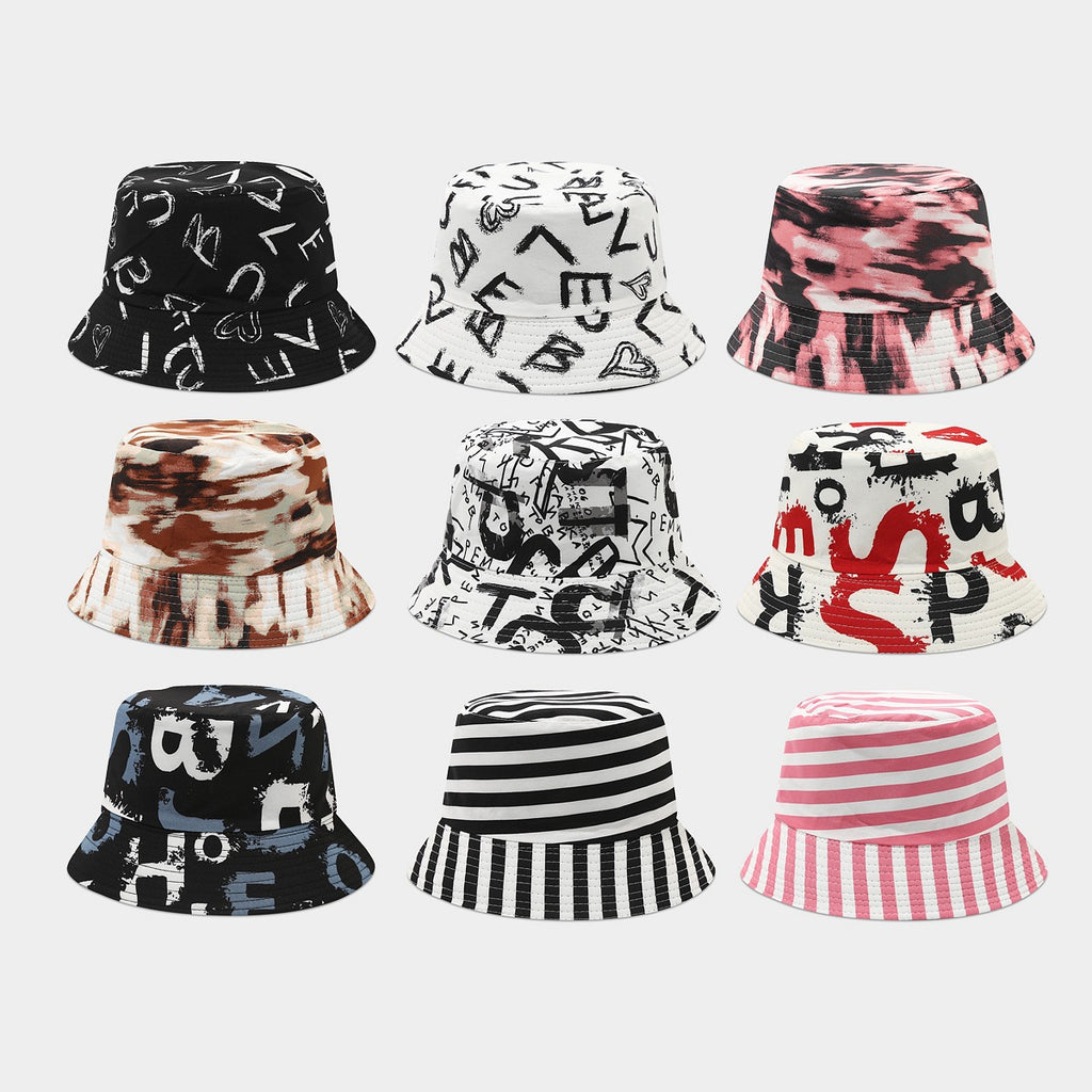 Graffiti Print Bucket Hat | Street Art Fisherman Cap
