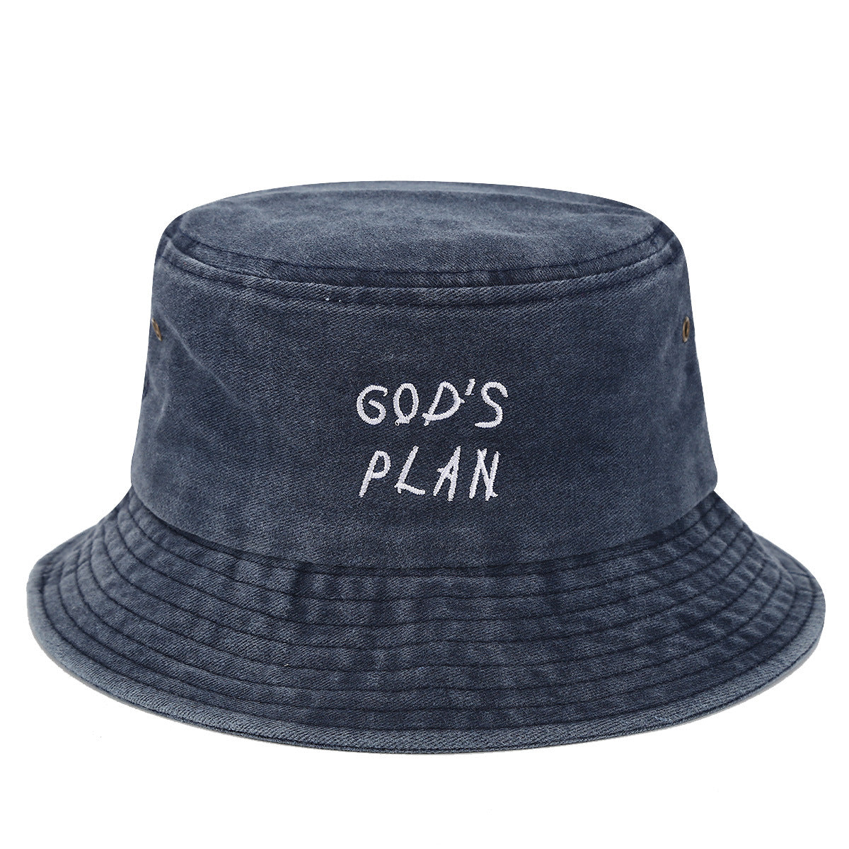 God's Plan Washed Bucket Hat | 4-Color Faith Fisherman Cap
