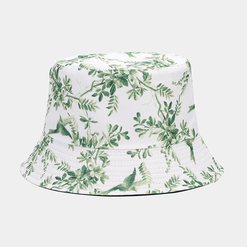 Floral Print Bucket Hat | Reversible Tropical Fisherman Cap