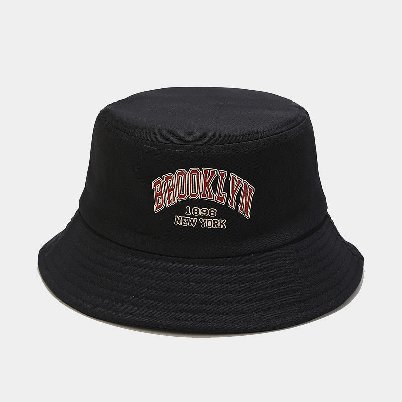Brooklyn Embroidered Bucket Hat | 6-Color Classic Fisherman Cap