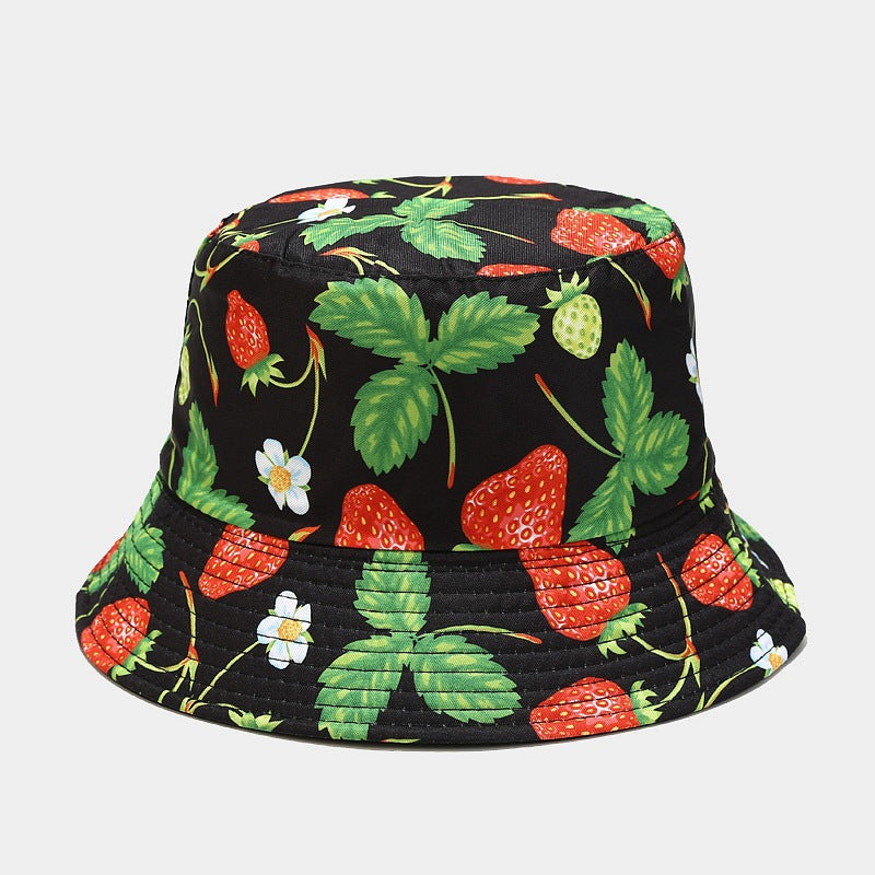 Fruit Print Bucket Hat | Cute Summer Fisherman Cap