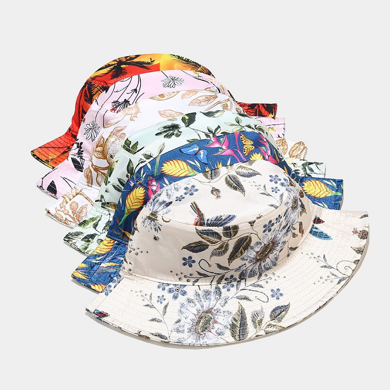 Tropical Floral Bucket Hat | 6-Design Summer Fisherman Cap