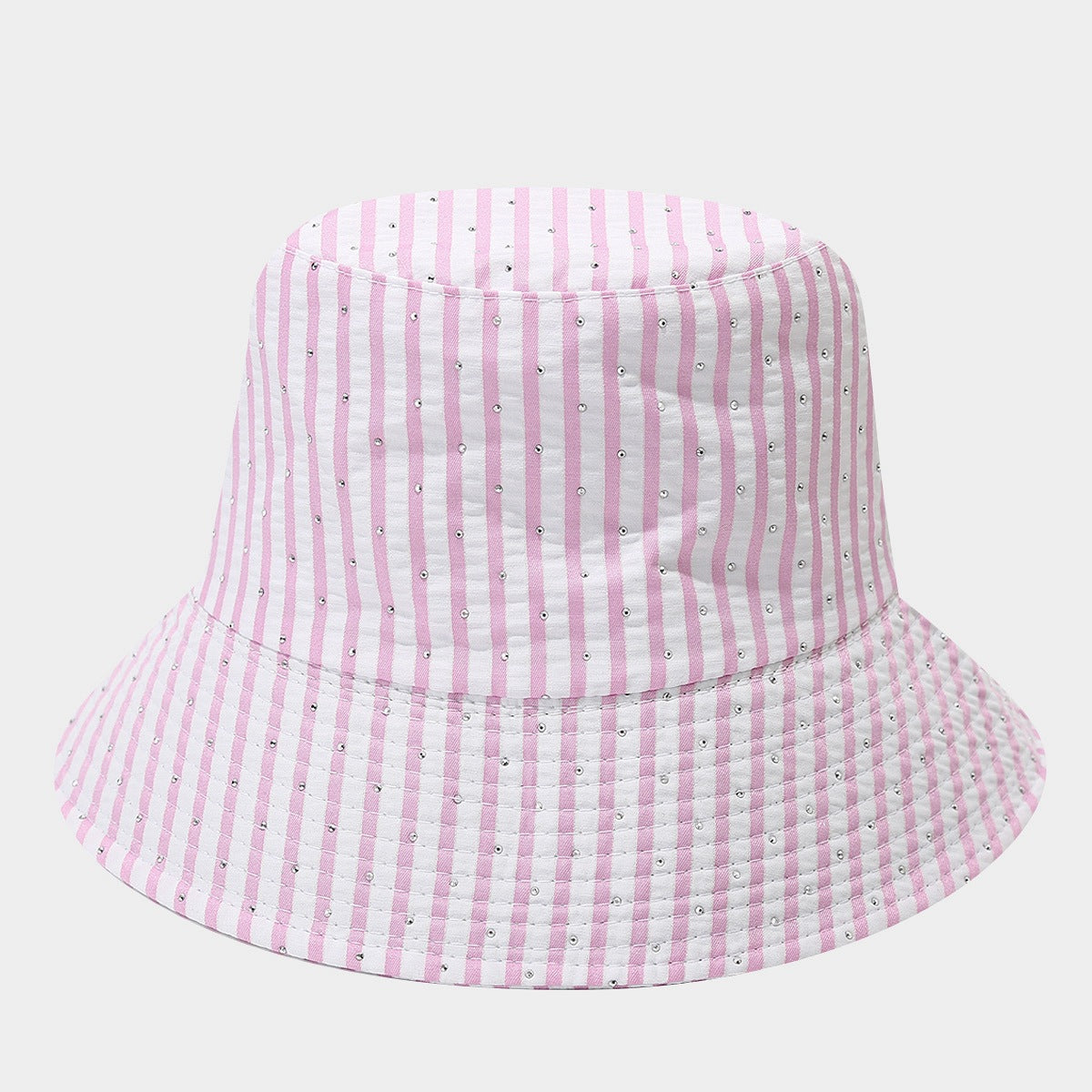 Striped Mesh Bucket Hat | Breathable Summer Fisherman Cap