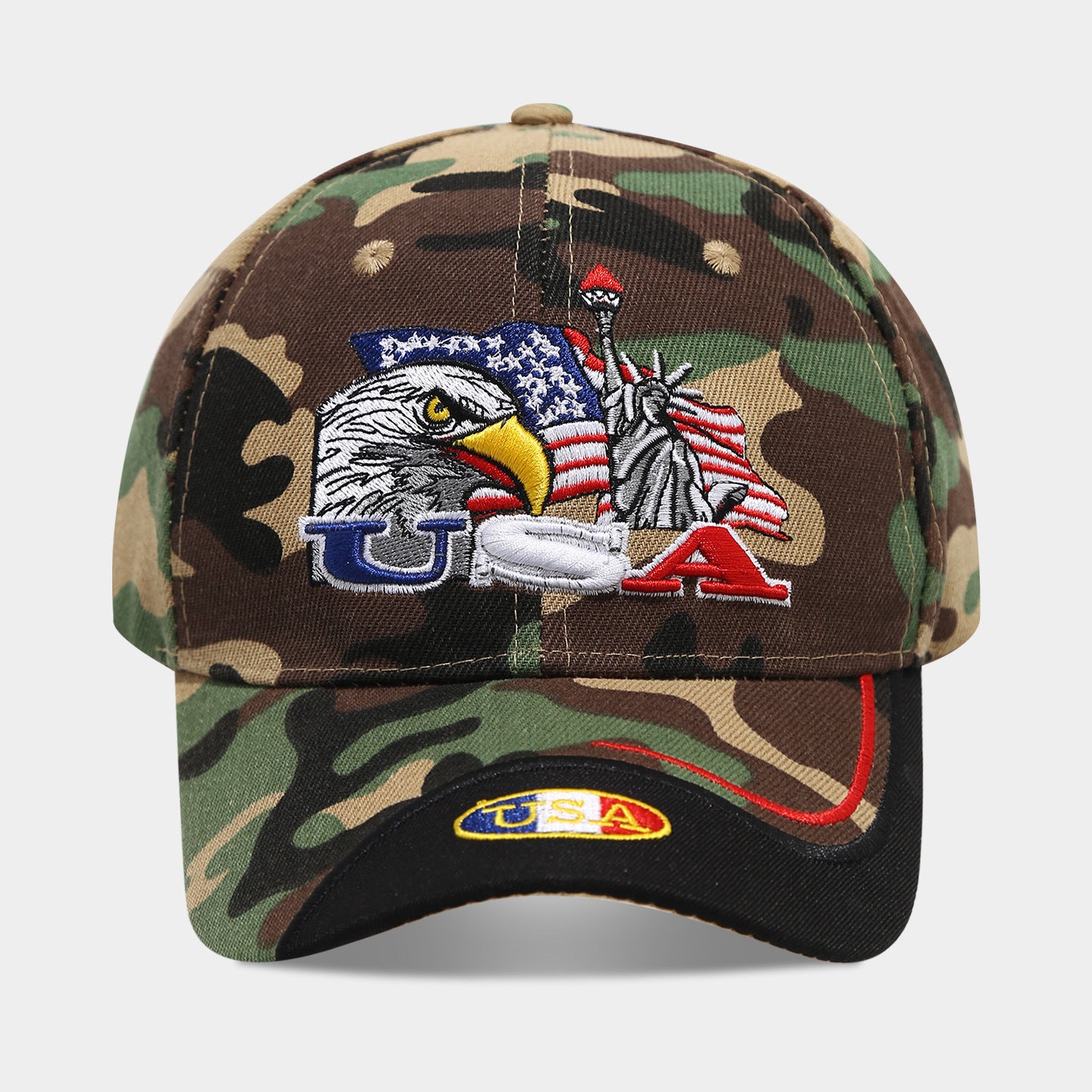 USA Eagle Embroidered Baseball Cap | Patriotic Military Streetwear Hat | Byerclub