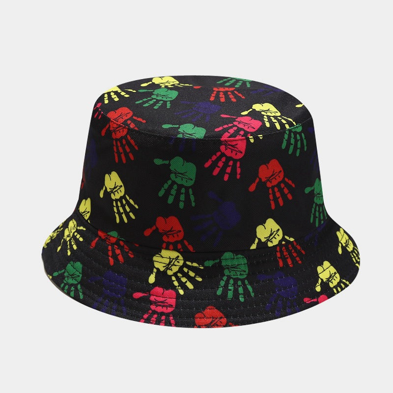 Floral Print Bucket Hat | Reversible Tropical Fisherman Cap
