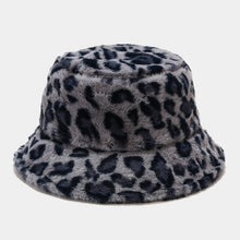 Load image into Gallery viewer, Women’s Faux Fur Leopard Print Bucket Hats - Cozy and Stylish Headwear