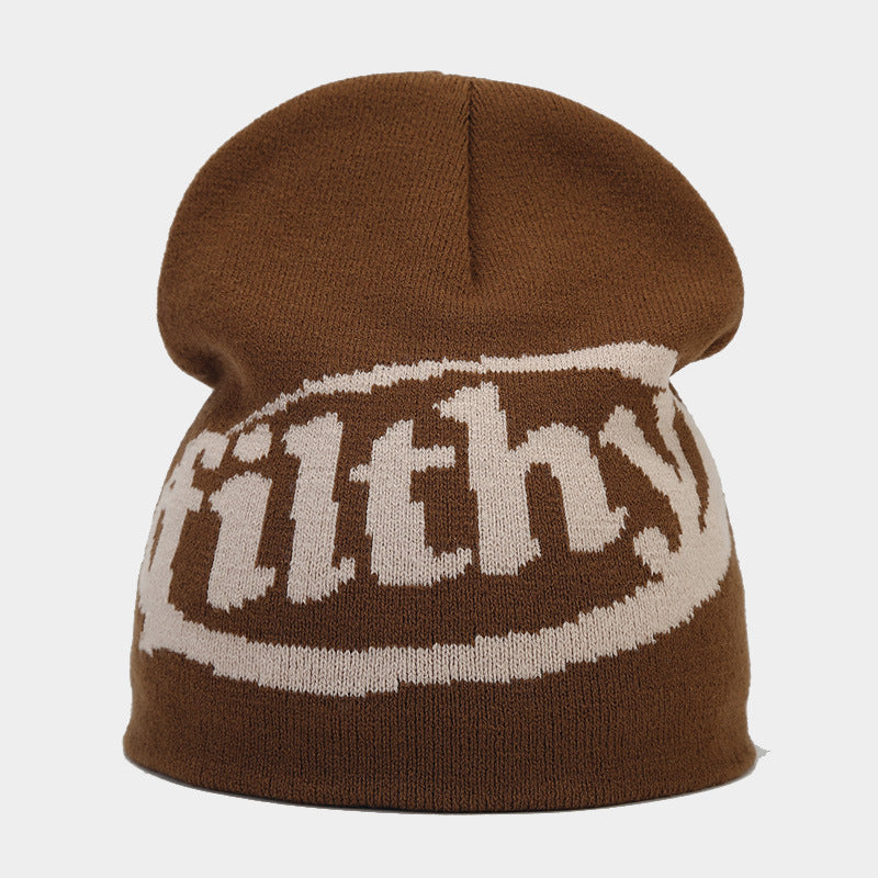 Filthy Beanie | 6-Color Bold Letter Knit Cap