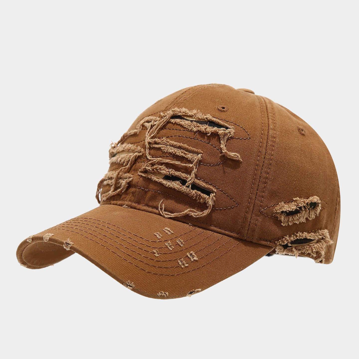 Heavy Distressed Ripped Baseball Cap | Vintage Worn Streetwear Hat | Byerclub