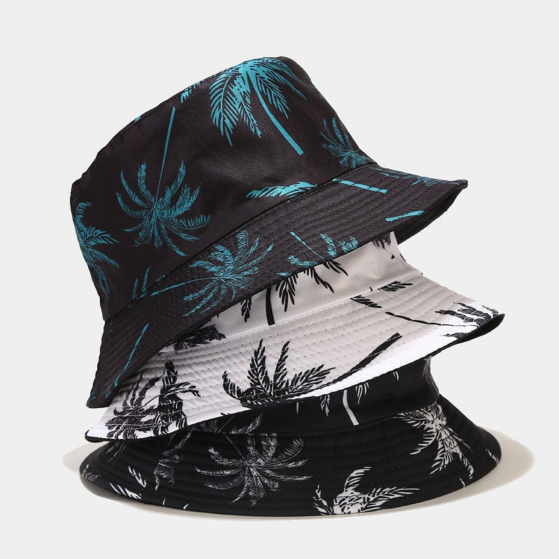 Palm Tree Bucket Hat | 3-Color Tropical Fisherman Cap
