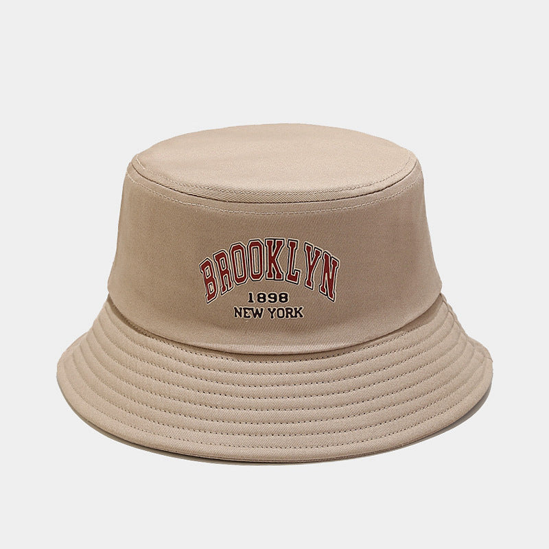 Brooklyn Embroidered Bucket Hat | 6-Color Classic Fisherman Cap