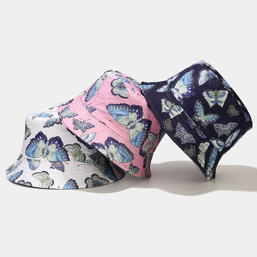Byerclub Butterfly Print Reversible Bucket Hat