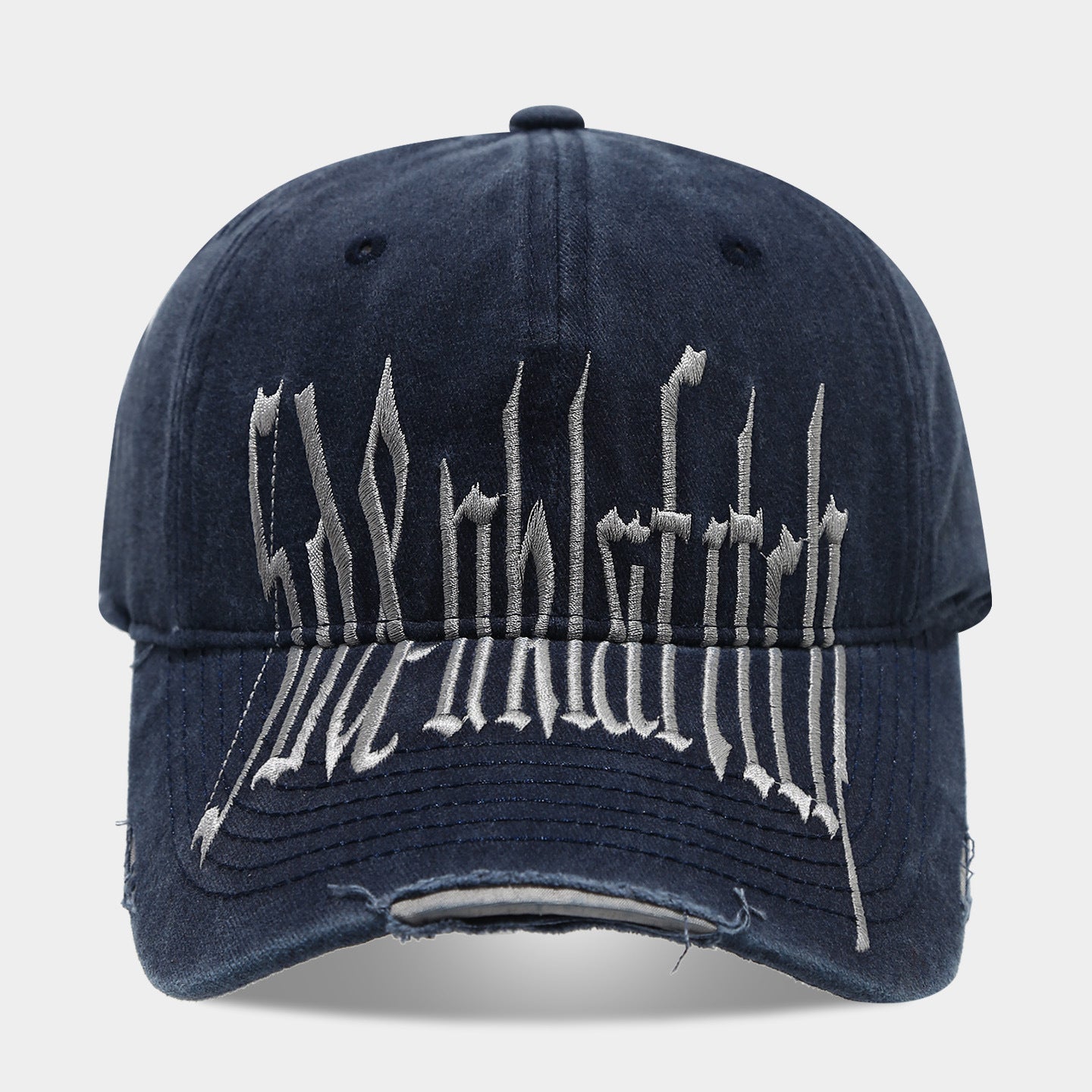 Vintage Washed Graffiti Baseball Cap | Distressed Embroidered Streetwear Hat | Byerclub
