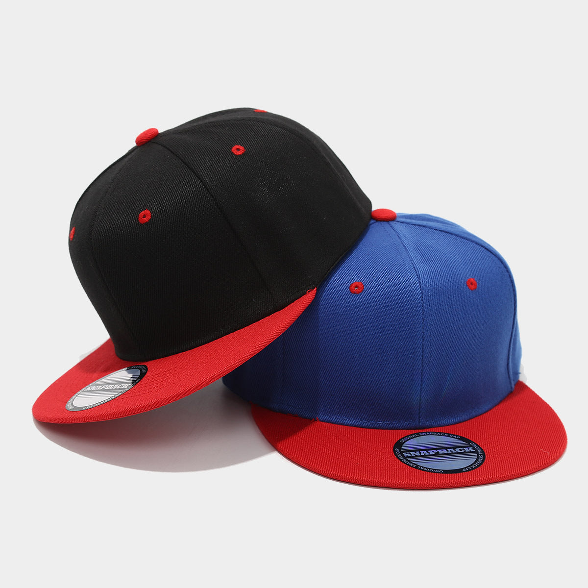 Classic Color Block Snapback Cap | Flat Brim Baseball Hat | Byerclub | Customizable