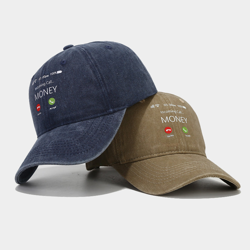 Money Call Washed Cap | 4-Color Vintage Dad Hat