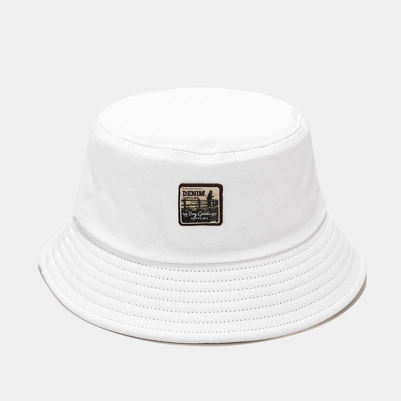 Denim Patch Bucket Hat | 7-Color Classic Fisherman Cap