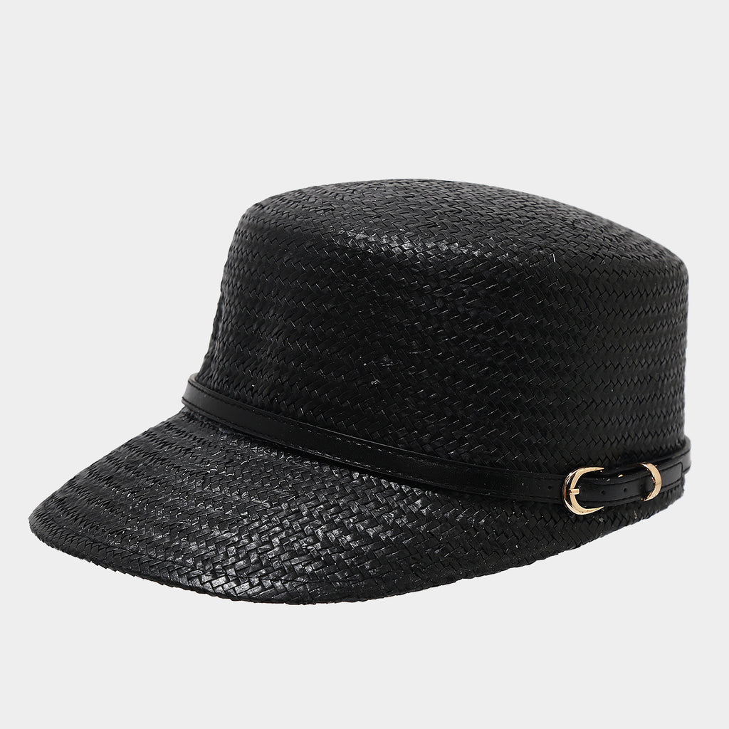Woven Straw Baseball Cap | Breathable Summer Hat with Canvas Brim | Byerclub