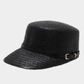 Woven Straw Baseball Cap | Breathable Summer Hat with Canvas Brim | Byerclub