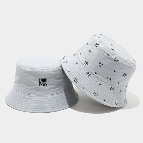"I Love Dog" Reversible Bucket Hat