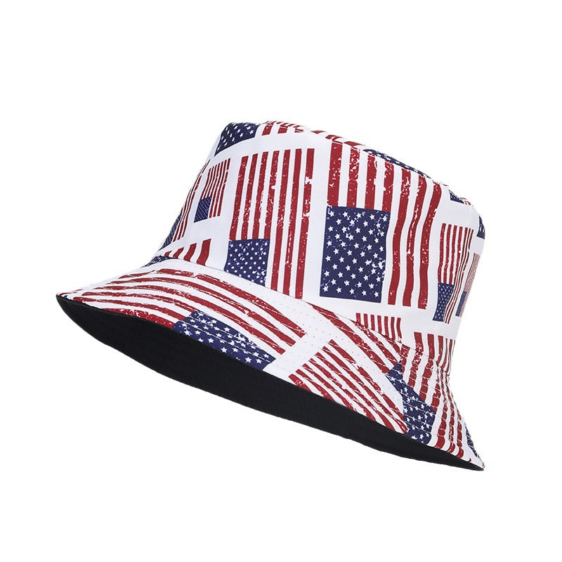 USA UK Flag Bucket Hat | 4-Design Patriotic Fisherman Cap