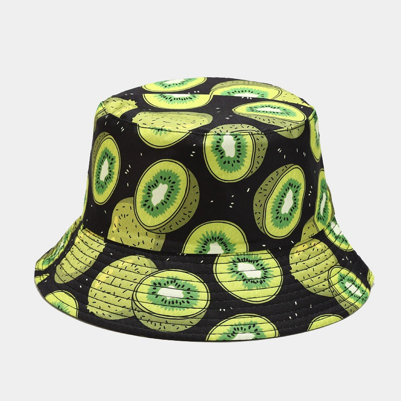 Fruit Print Bucket Hat | Cute Summer Fisherman Cap
