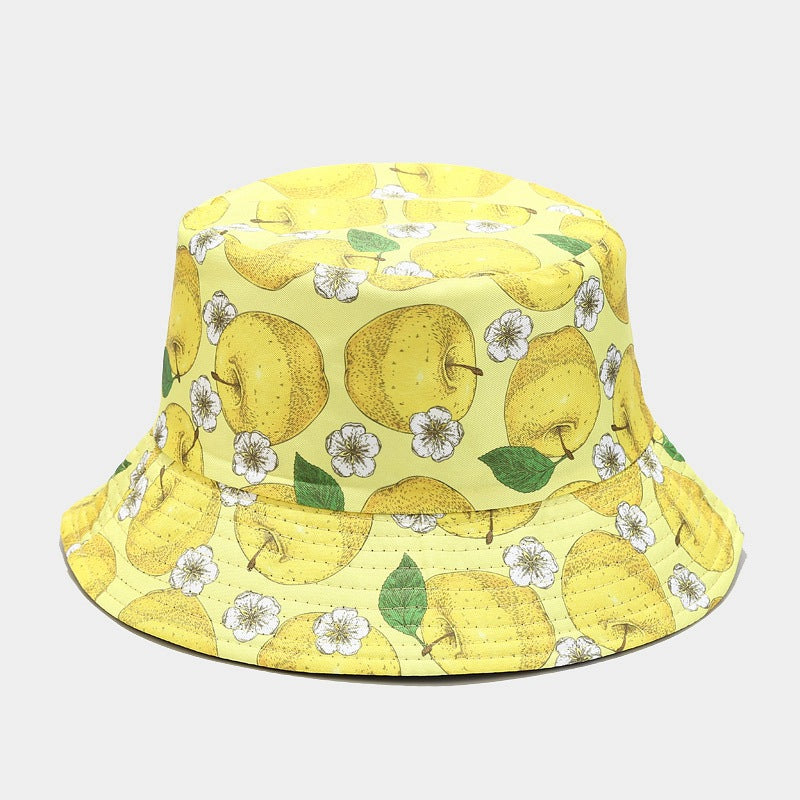 Fruit Print Bucket Hat | Cute Summer Fisherman Cap