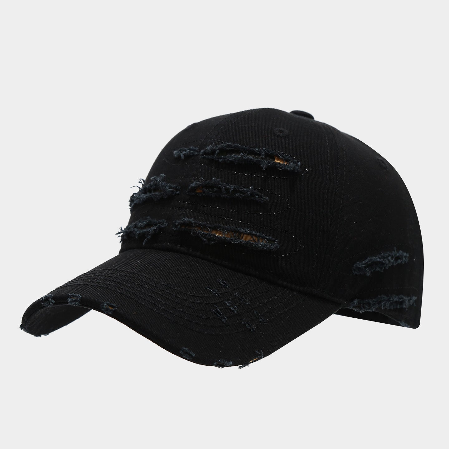 Heavy Distressed Ripped Baseball Cap | Vintage Worn Streetwear Hat | Byerclub