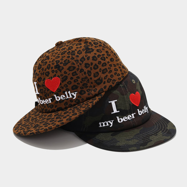 "I Love Beer Ball" Leopard Cap