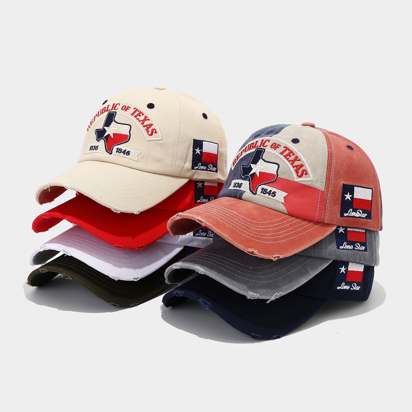 Vintage Embroidered Cap Collection | 9-Design Patriotic Dad Hat