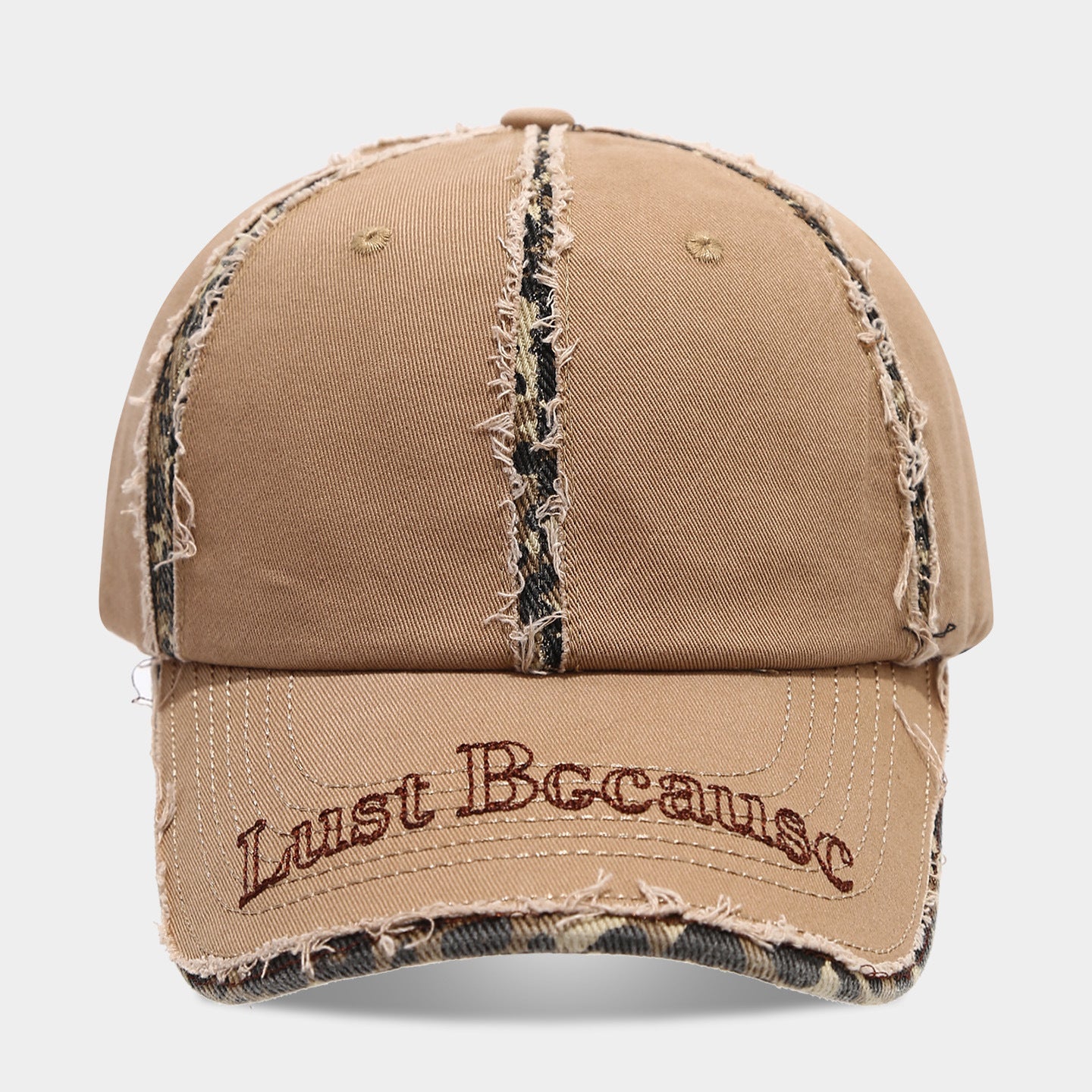 "Just Because" Distressed Baseball Cap | Vintage Frayed Streetwear Hat | Byerclub