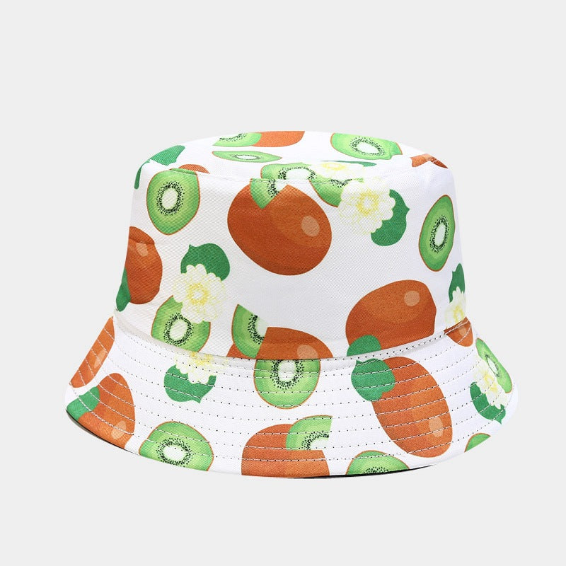 Fruit Print Bucket Hat | Cute Summer Fisherman Cap