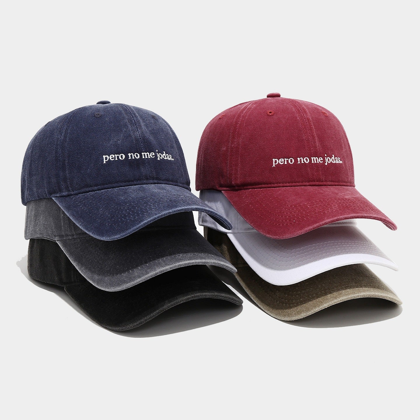 Pero No Me Jodas Vintage Washed Baseball Cap – Embroidered Dad Hat for Men & Women | Byerclub