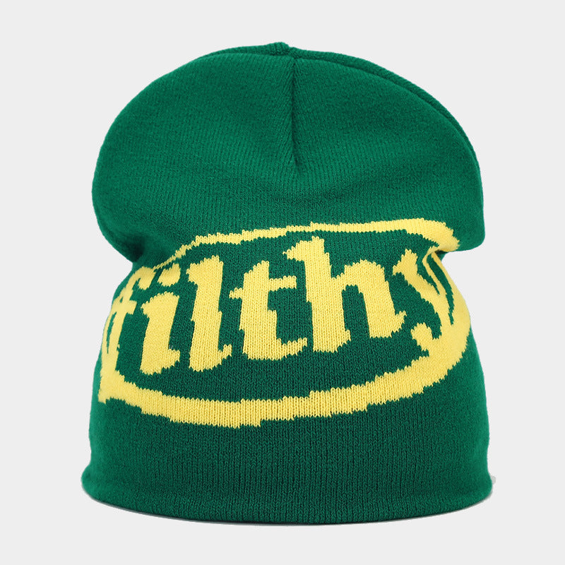 Filthy Beanie | 6-Color Bold Letter Knit Cap