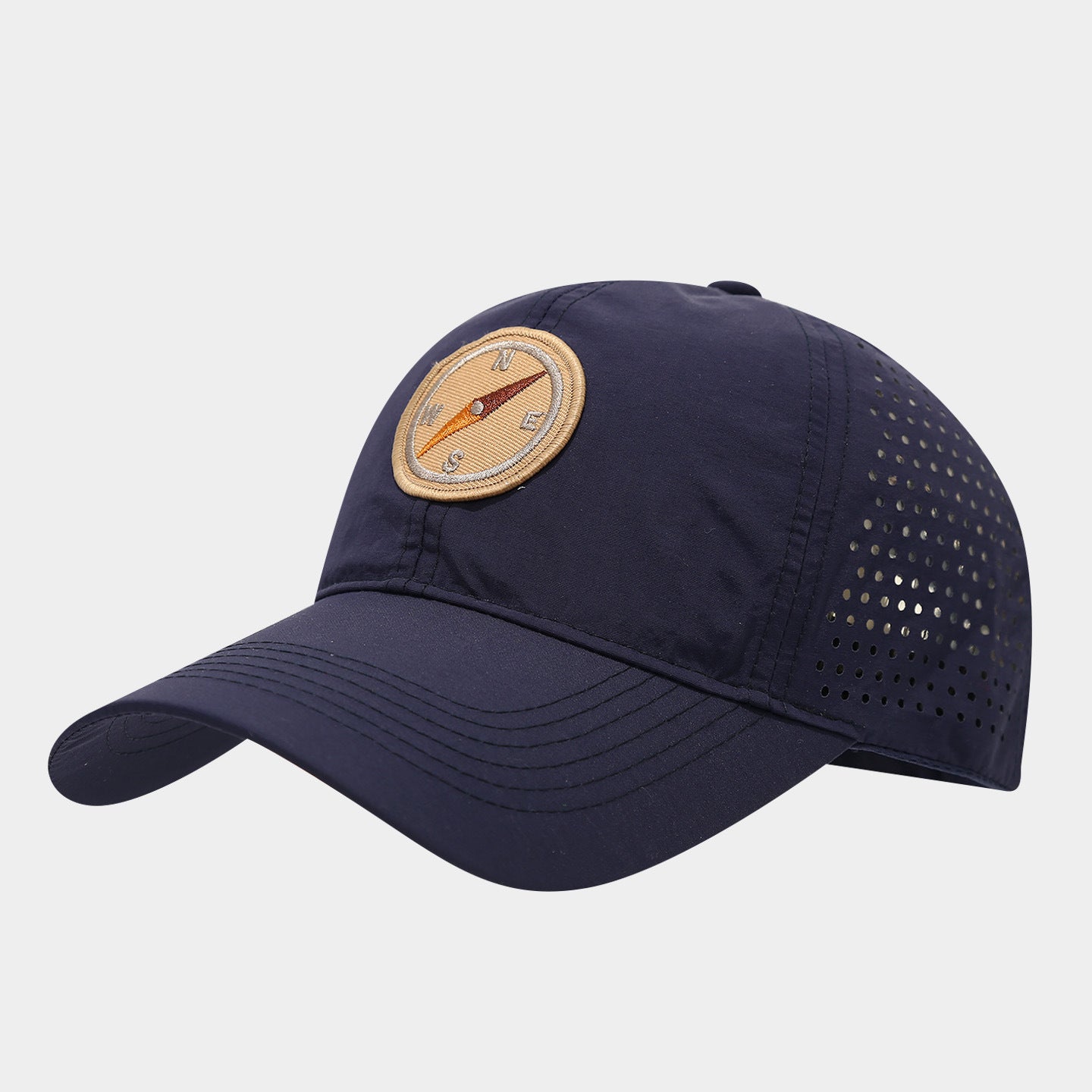 Compass Patch Perforated Cap | Quick-Dry Outdoor Baseball Hat | Byerclub