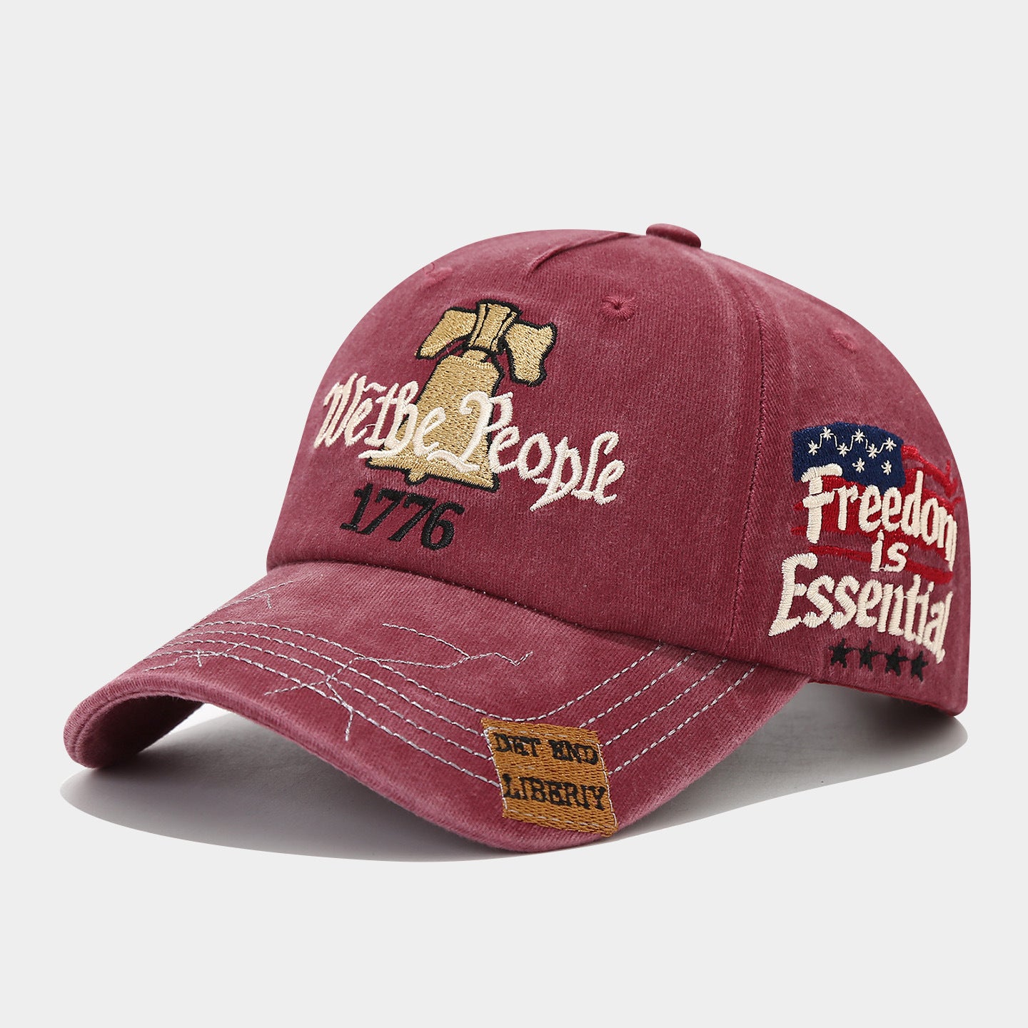 Vintage Embroidered Cap Collection | 9-Design Patriotic Dad Hat