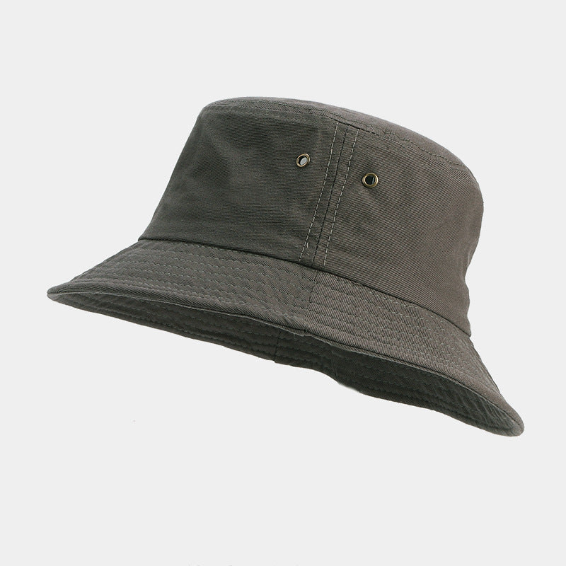 Classic Solid Bucket Hat | Cotton Canvas Fisherman Cap | Minimalist Summer Sun Hat