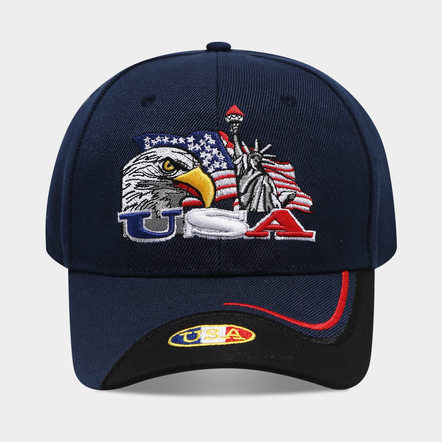 USA Eagle Embroidered Baseball Cap | Patriotic Military Streetwear Hat | Byerclub