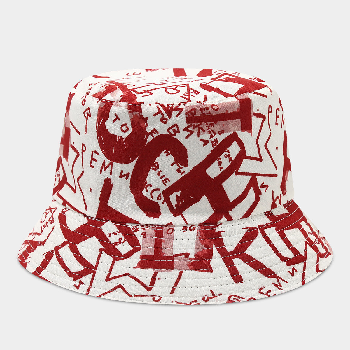 Graffiti Print Bucket Hat | Street Art Fisherman Cap