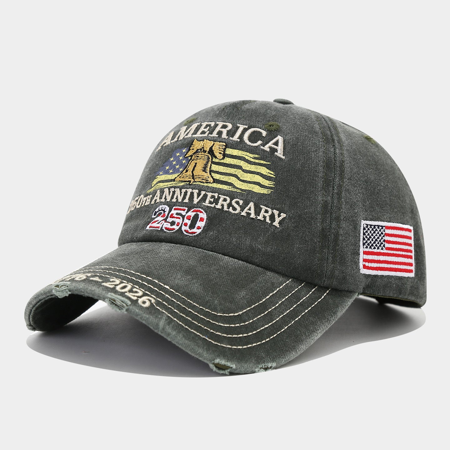 Vintage Embroidered Cap Collection | 9-Design Patriotic Dad Hat