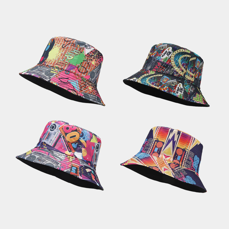 Graffiti Art Bucket Hat | Street Style Fisherman Cap