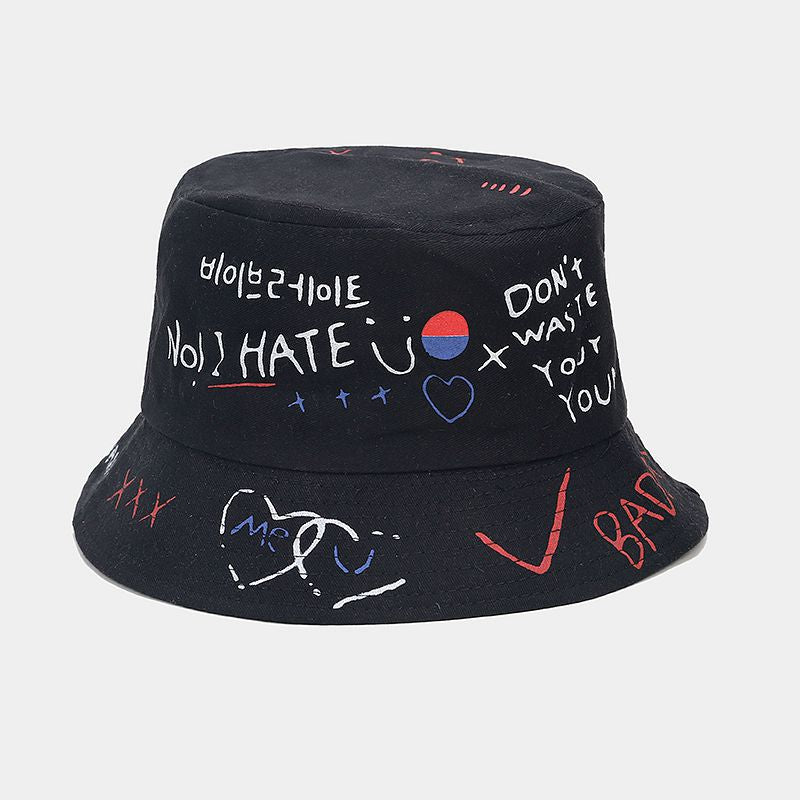 Byerclub Graffiti Print Bucket Hat