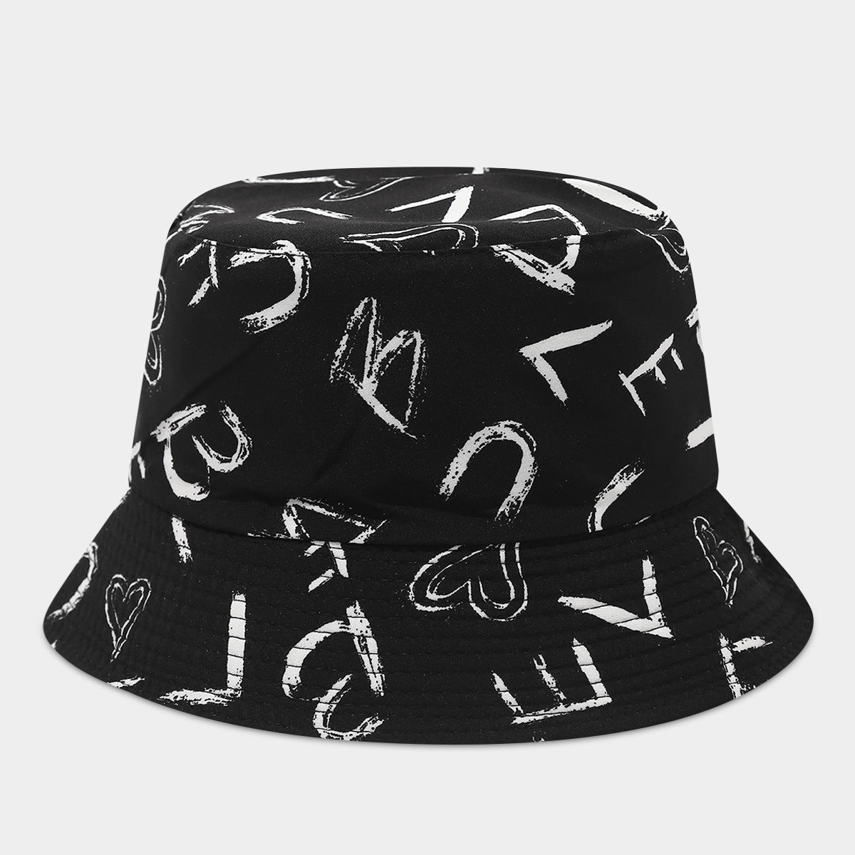 Graffiti Print Bucket Hat | Street Art Fisherman Cap