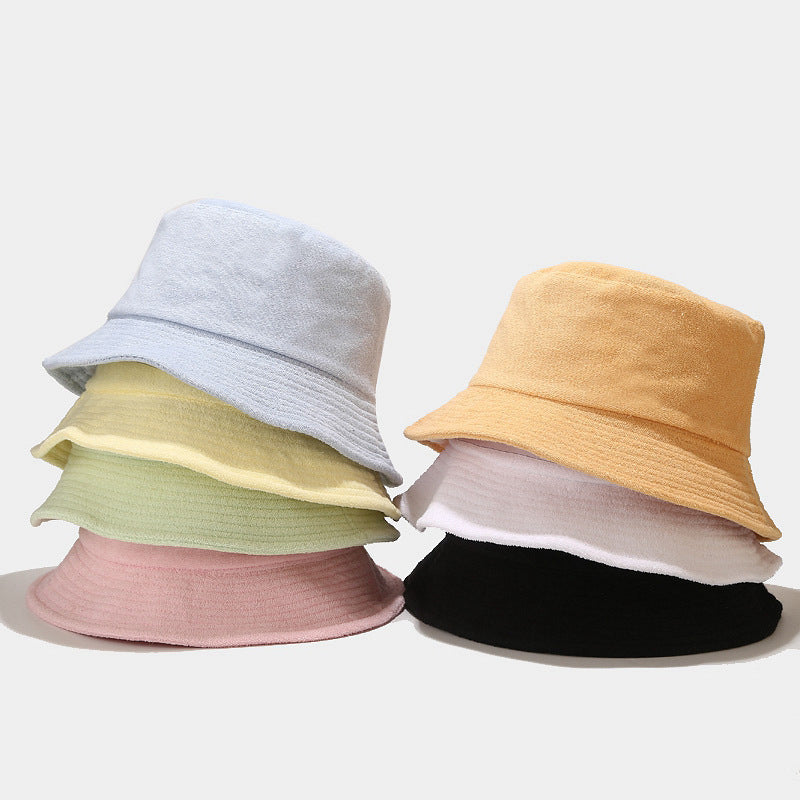 Terry Cloth Bucket Hat | Reversible Absorbent Fisherman Cap