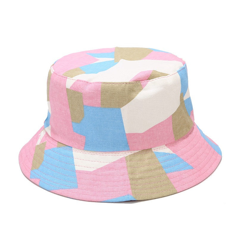 Byerclub Geometric Print Reversible Bucket Hat