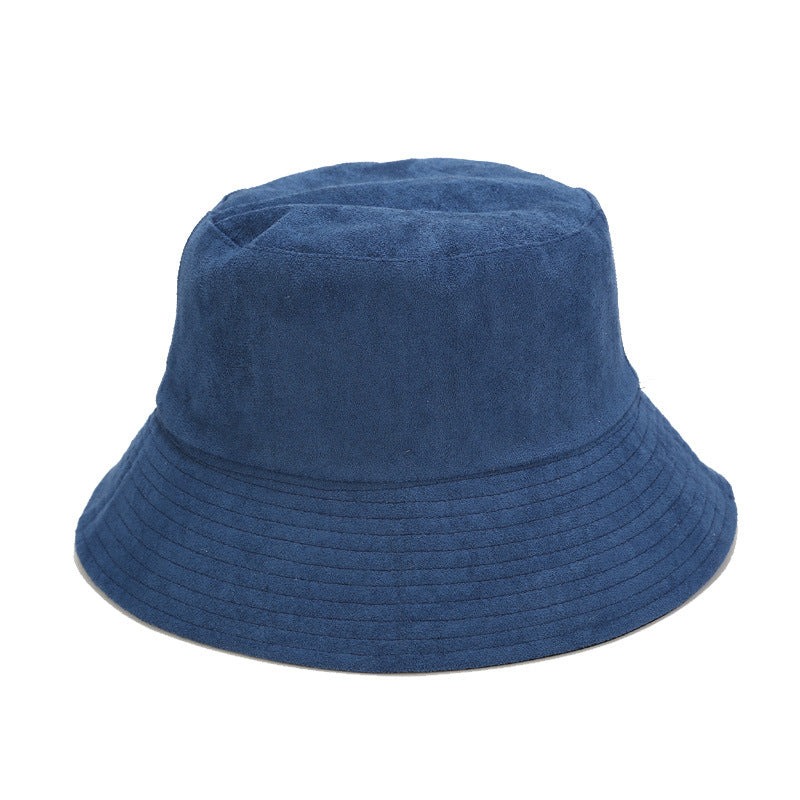 Suede Bucket Hat | Wide Brim Faux Leather Fisherman Cap