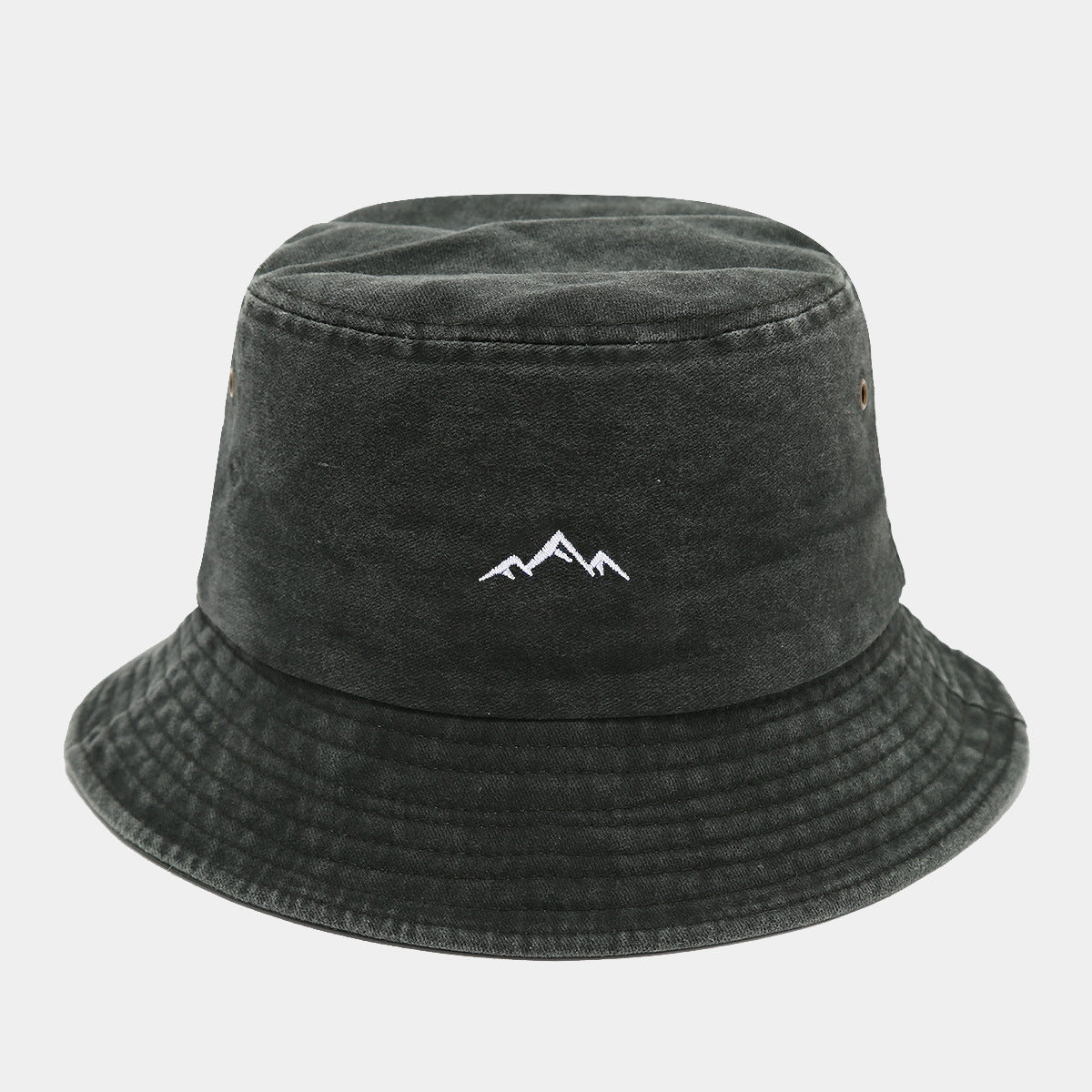 Washed Vintage Bucket Hat | Mountain Embroidery | 6 Colors | Byerclub