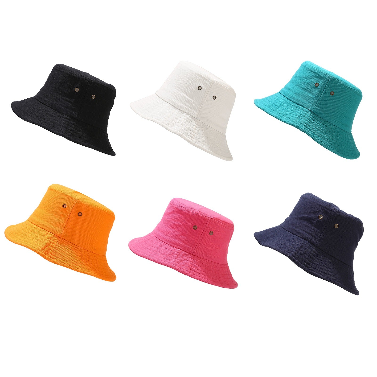 Classic Solid Bucket Hat | Cotton Canvas Fisherman Cap | Minimalist Summer Sun Hat