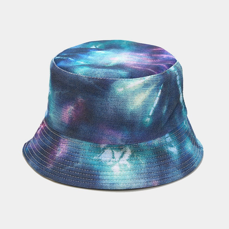 Byerclub Denim Graffiti Reversible Bucket Hat